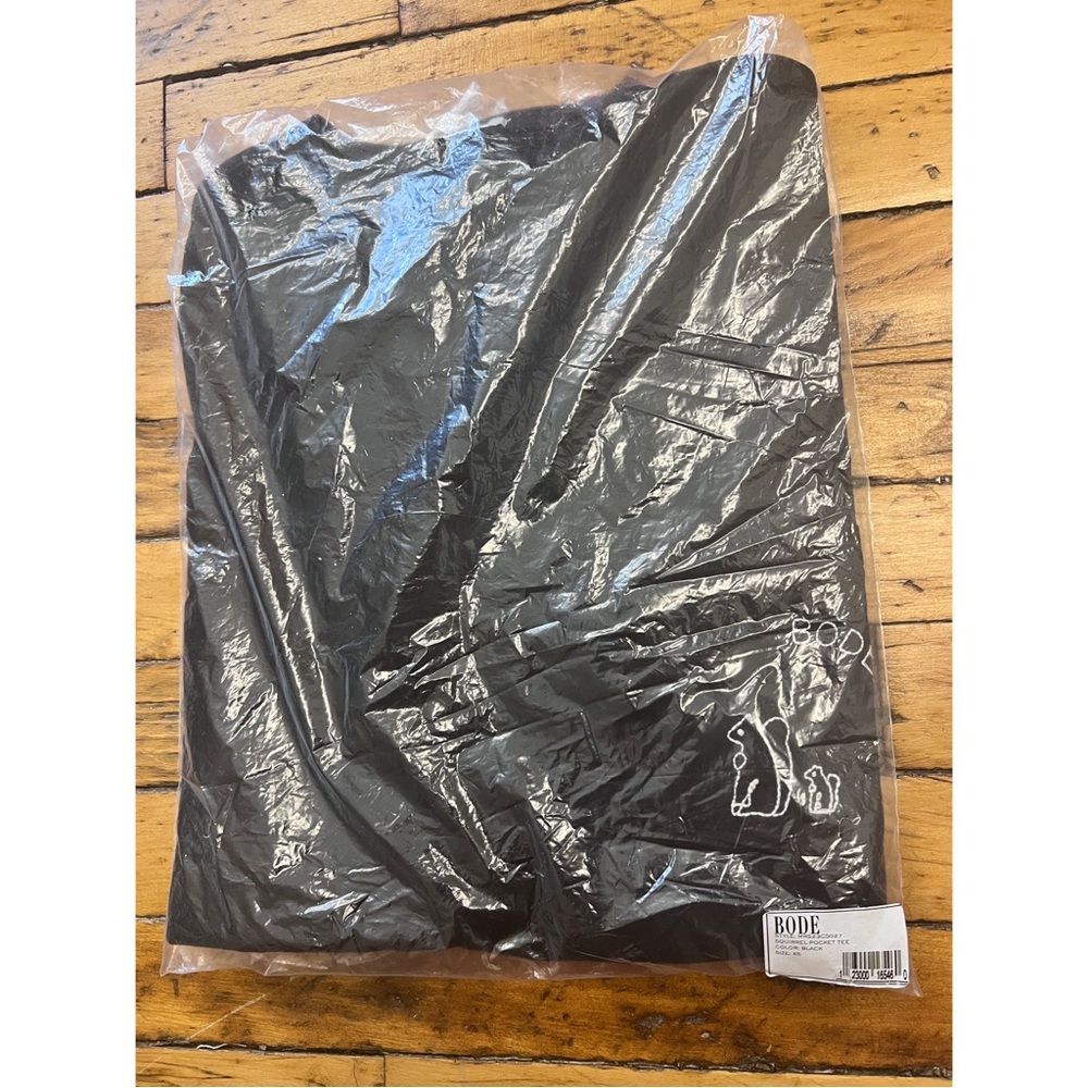 Bode Black Embroidered Squirrel Tee NWT